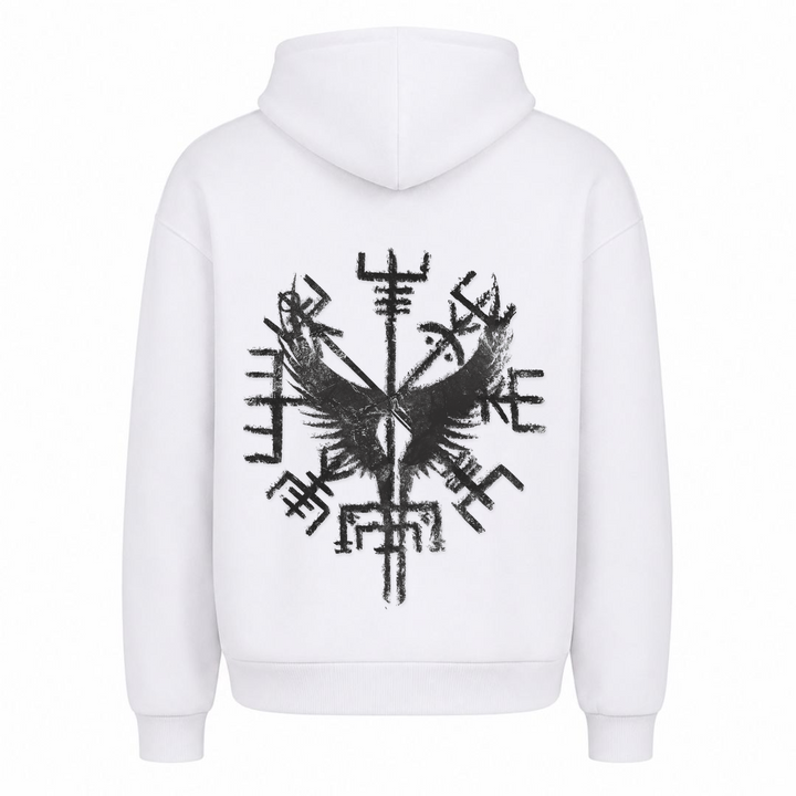Walküre Flügel - Premium Hoodie Unisex Oversized Hoodie - Weiß