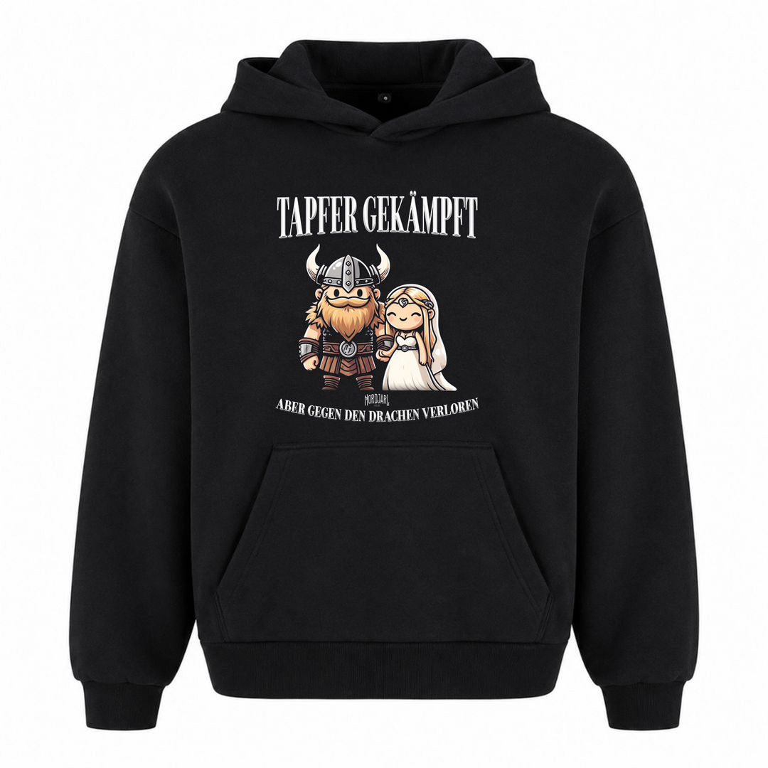 Tapfer Gekämpft - Premium Hoodie Unisex Oversized Hoodie - Schwarz