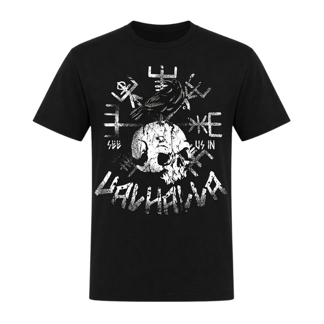 See us in Valhalla - Unisex T-Shirt - schwarz