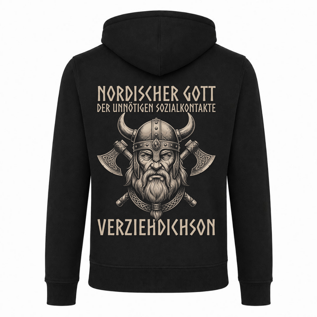 Verziehdichson - Premium Hoodie Unisex Heavy Zip Hoody - schwarz