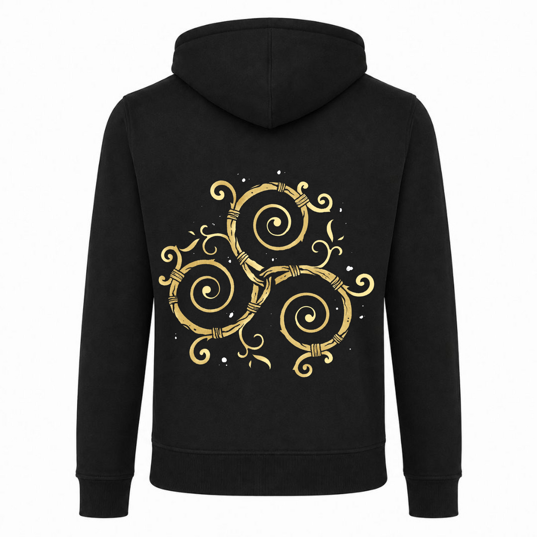 Triskel - Premium Hoodie Unisex Heavy Zip Hoody - schwarz