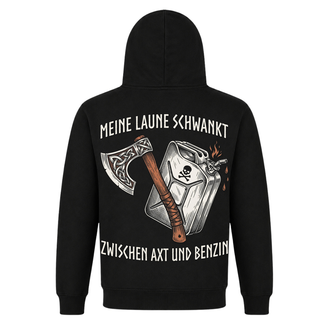 Axt & Benzin - Premium Hoodie Unisex - Black