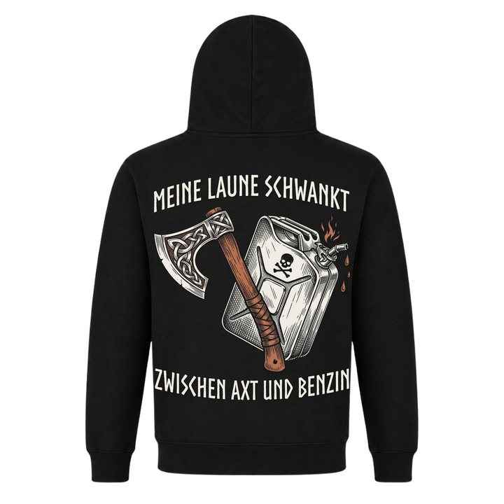 Axt & Benzin - Premium Hoodie Unisex - Black