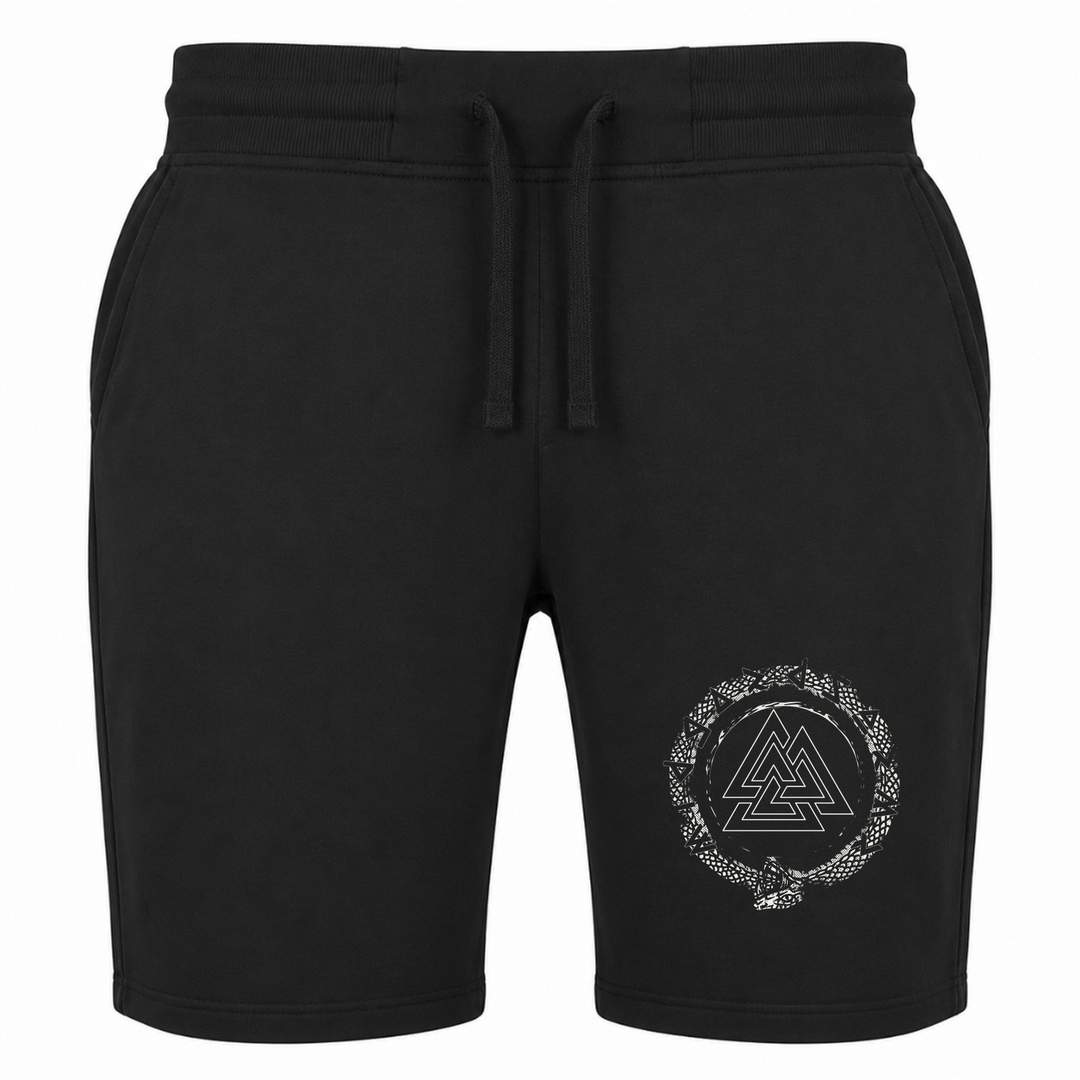Schlange Valknut - Terry Shorts - schwarz