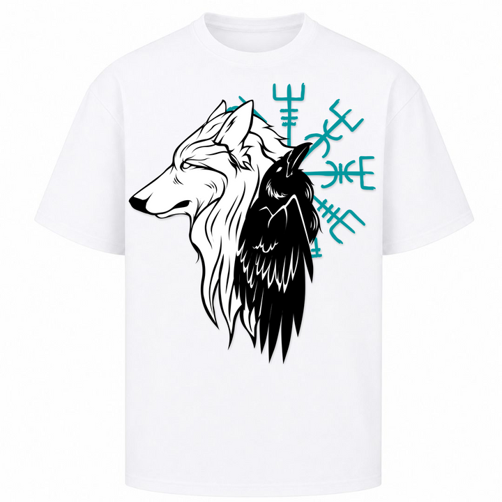 Wolf Rabe - Oversized Shirt - Weiß