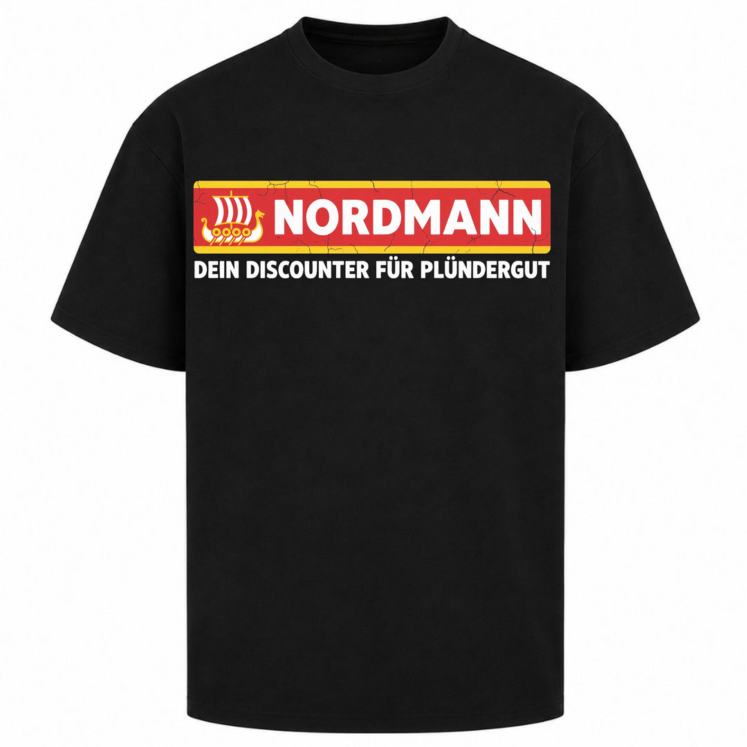 Nordmann - Oversized Shirt - Schwarz
