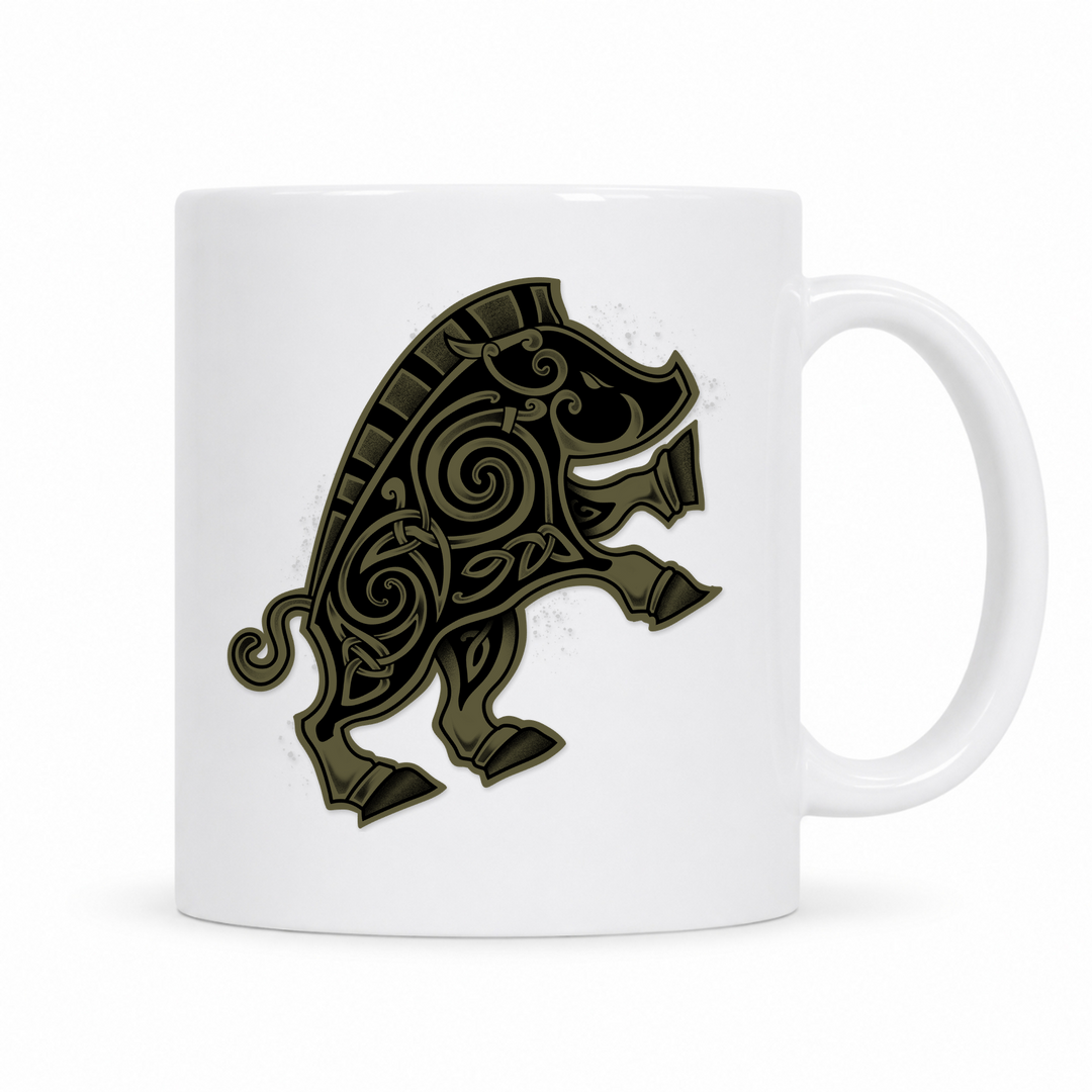 Hildisvini - Keramiktasse - weiß