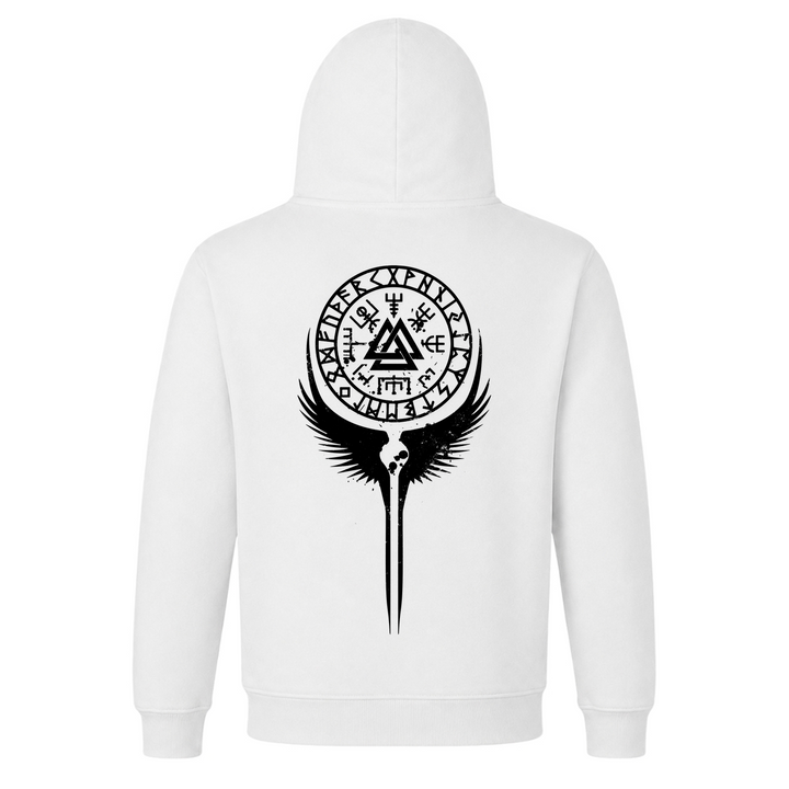 Walküre Valknut - Premium Hoodie Unisex - White