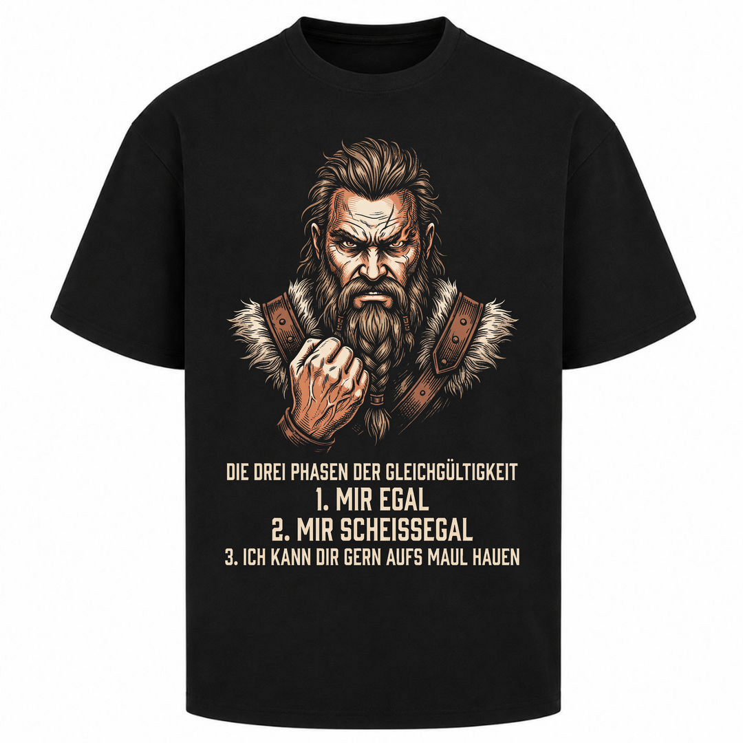 Die Drei Phasen - Oversized Shirt - Schwarz