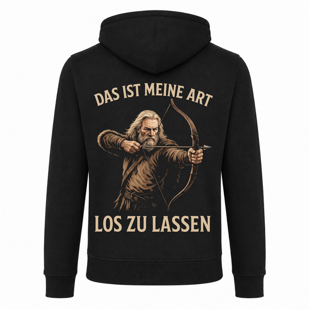 Das ist meine Art los zu lassen - Premium Hoodie Unisex Heavy Zip Hoody - schwarz