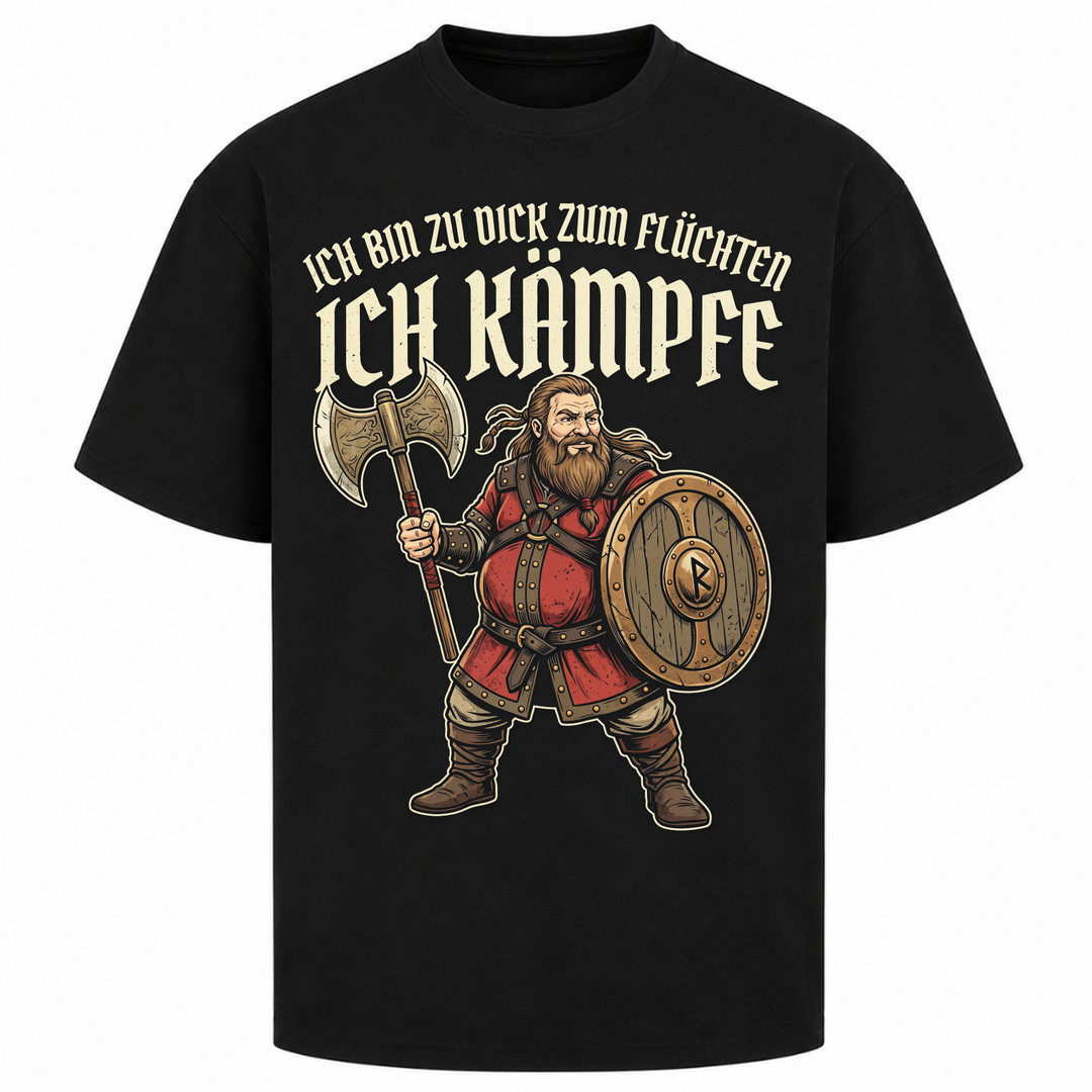 Ich kämpfe - Oversized Shirt - Schwarz