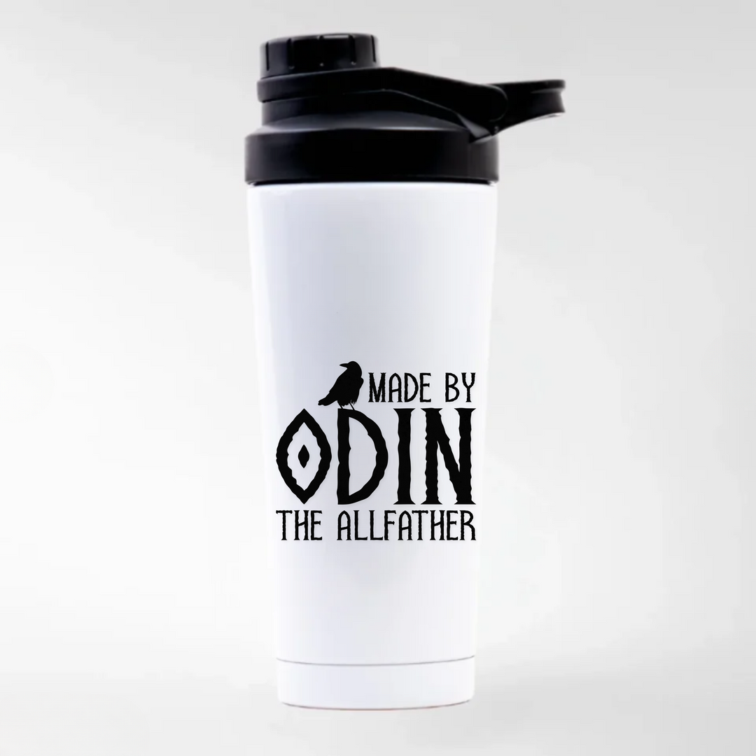 Made by Odin - Keramiktasse EDELSTAHL SHAKER - weiß mit Sublimationsdruck - Weiß
