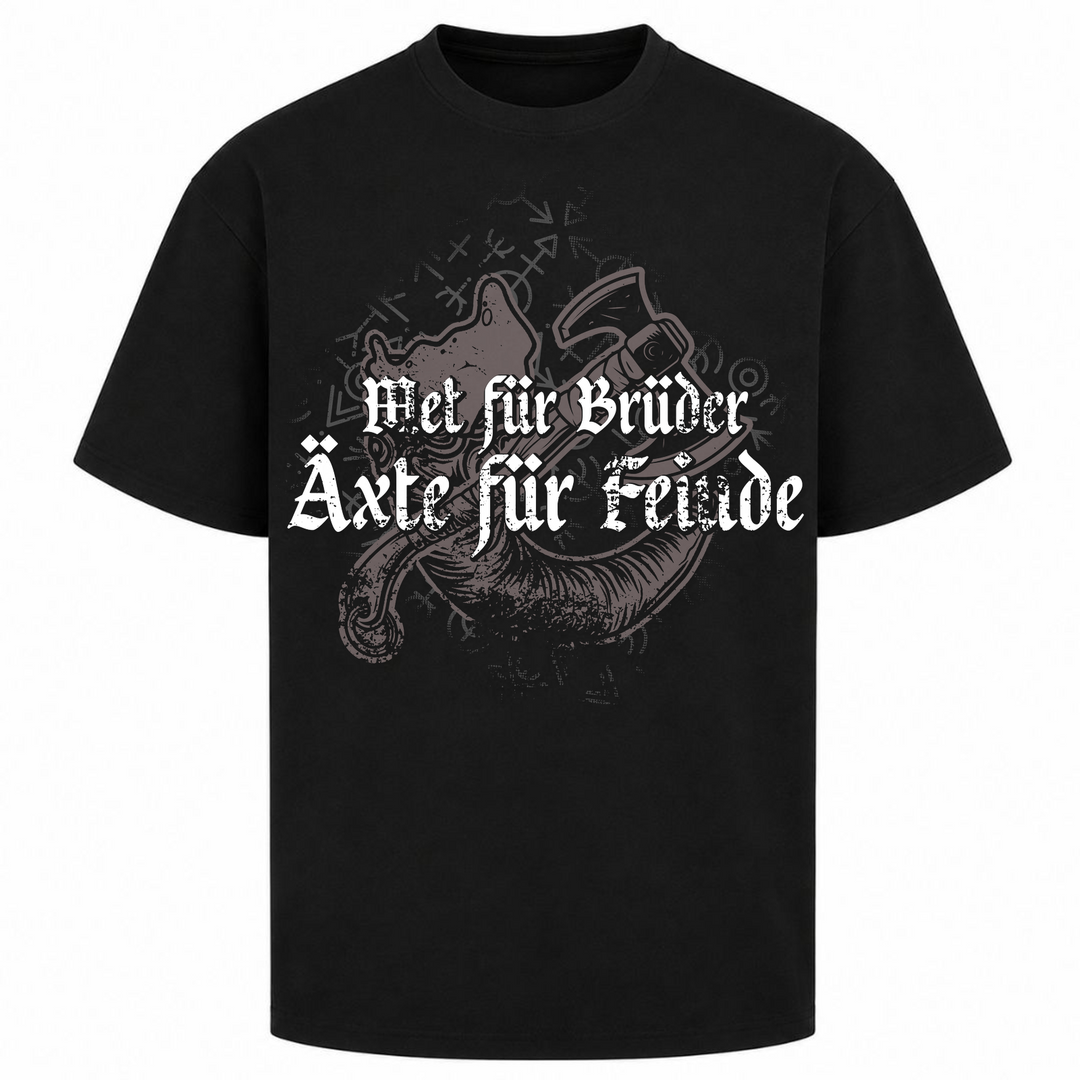 Met für Brüder - Oversized Shirt - Schwarz