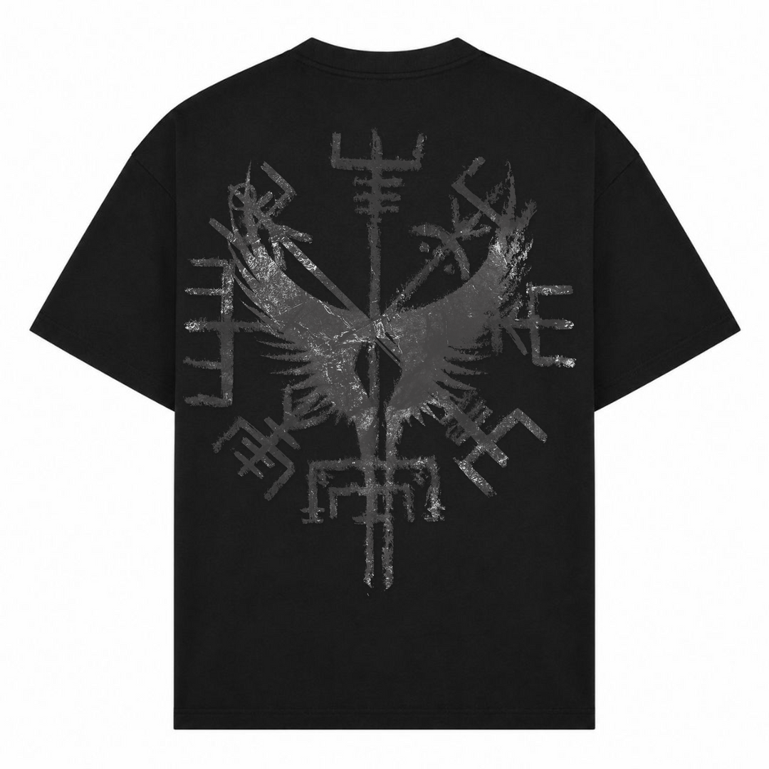 Walküre Flügel - Oversized Shirt - Schwarz