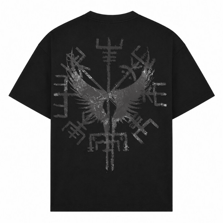 Walküre Flügel - Oversized Shirt - Schwarz