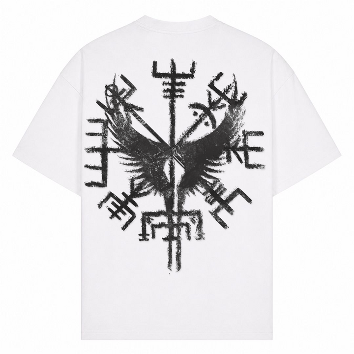 Walküre Flügel - Oversized Shirt - Weiß