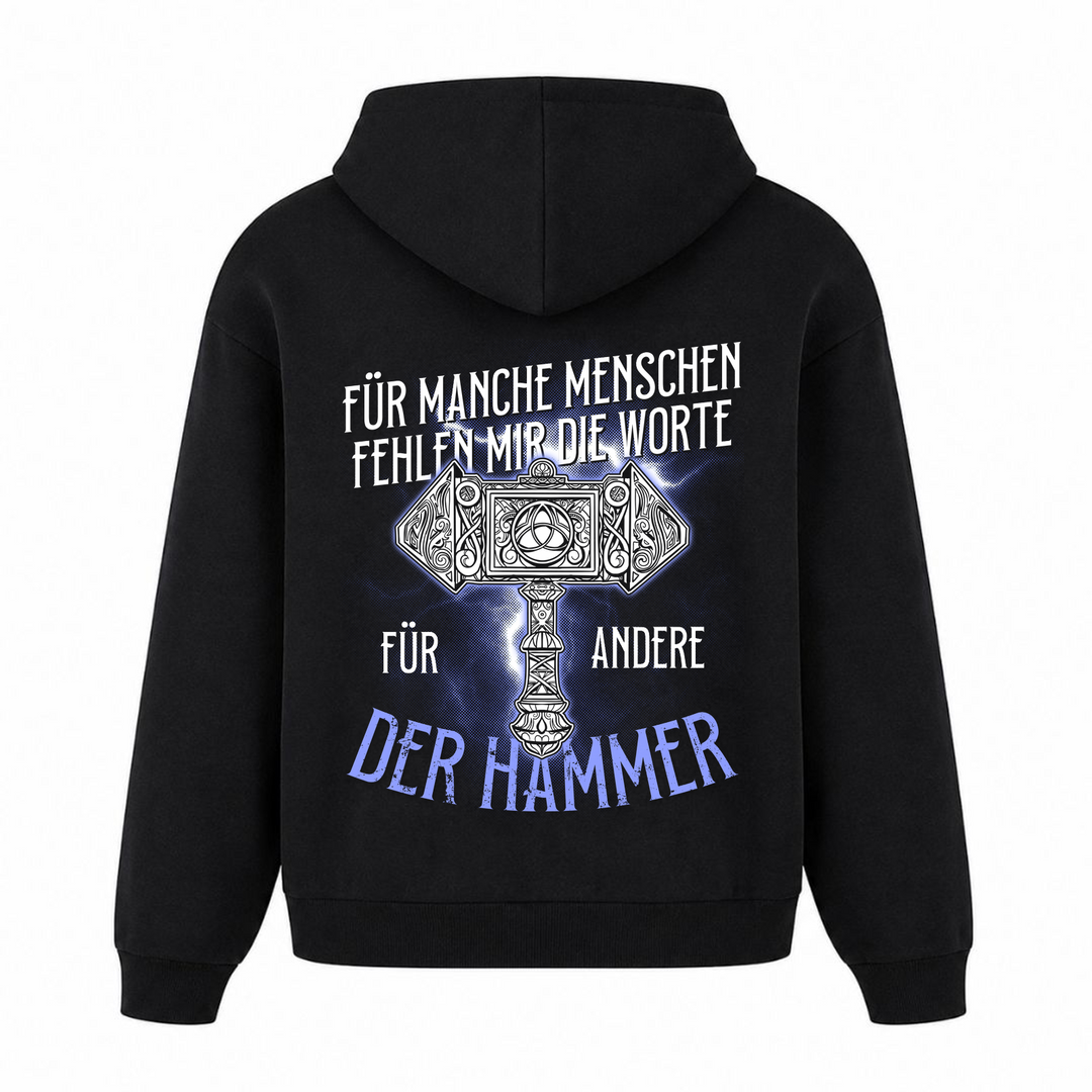 Der Hammer - Premium Hoodie Unisex Oversized Hoodie - Schwarz