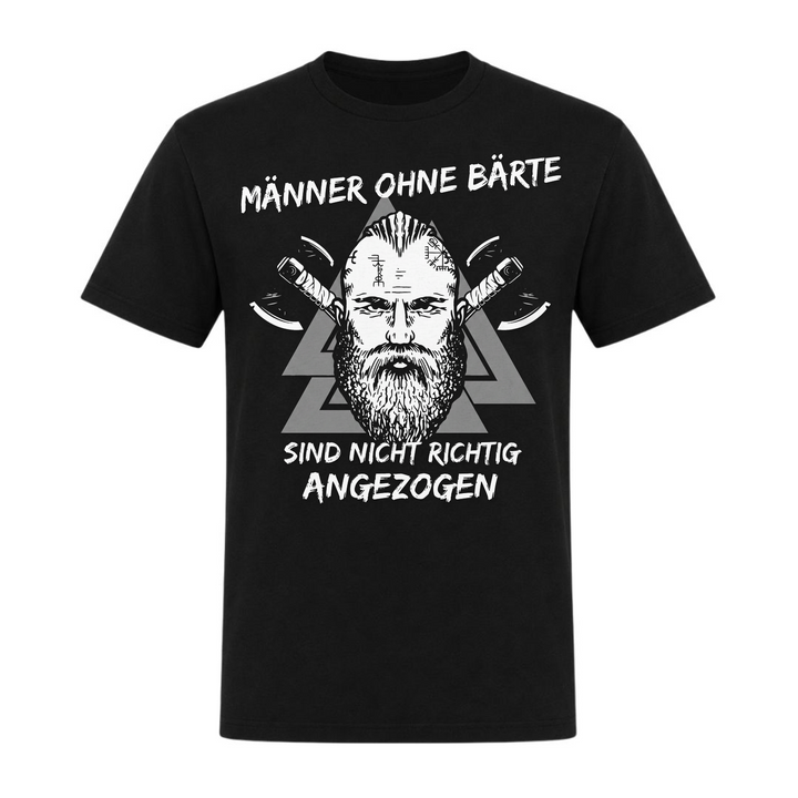 Männer ohne Bärte - Unisex T-Shirt - schwarz