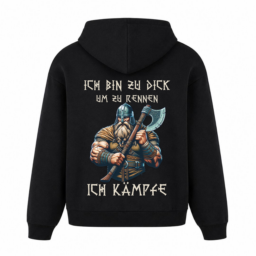Ich kämpfe - Premium Hoodie Unisex Oversized Hoodie - Schwarz