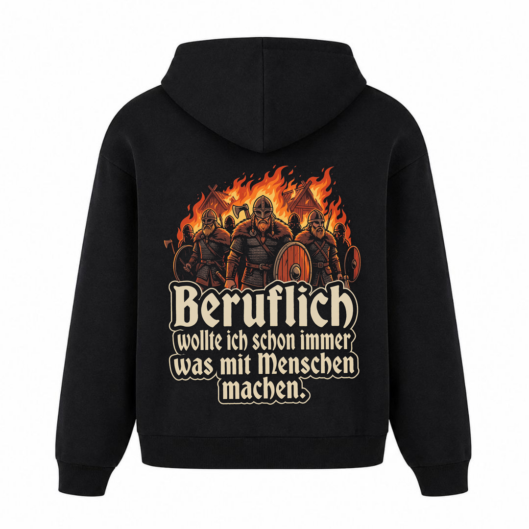 Beruflich - Premium Hoodie Unisex Oversized Hoodie - Schwarz