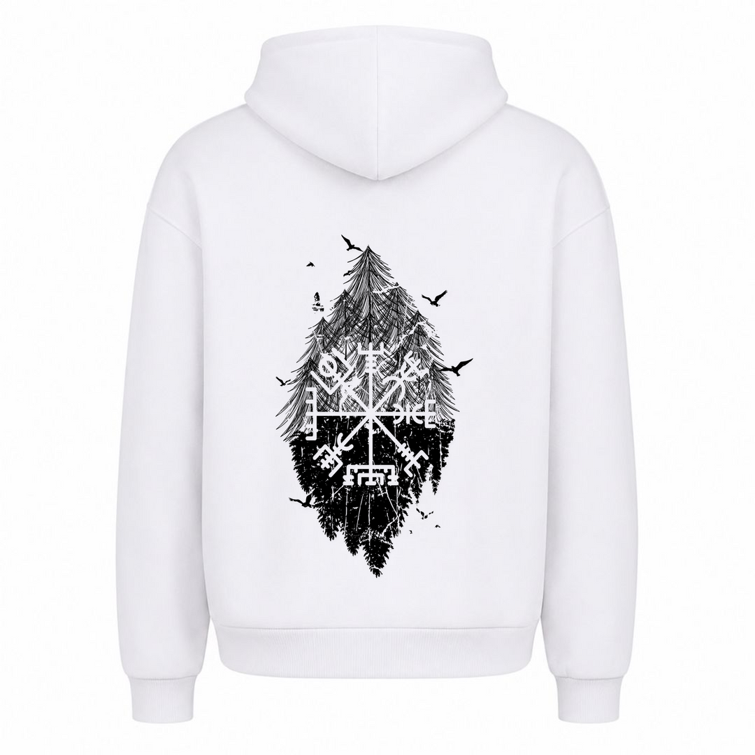 Vegvisir - Premium Hoodie Unisex Oversized Hoodie - Weiß