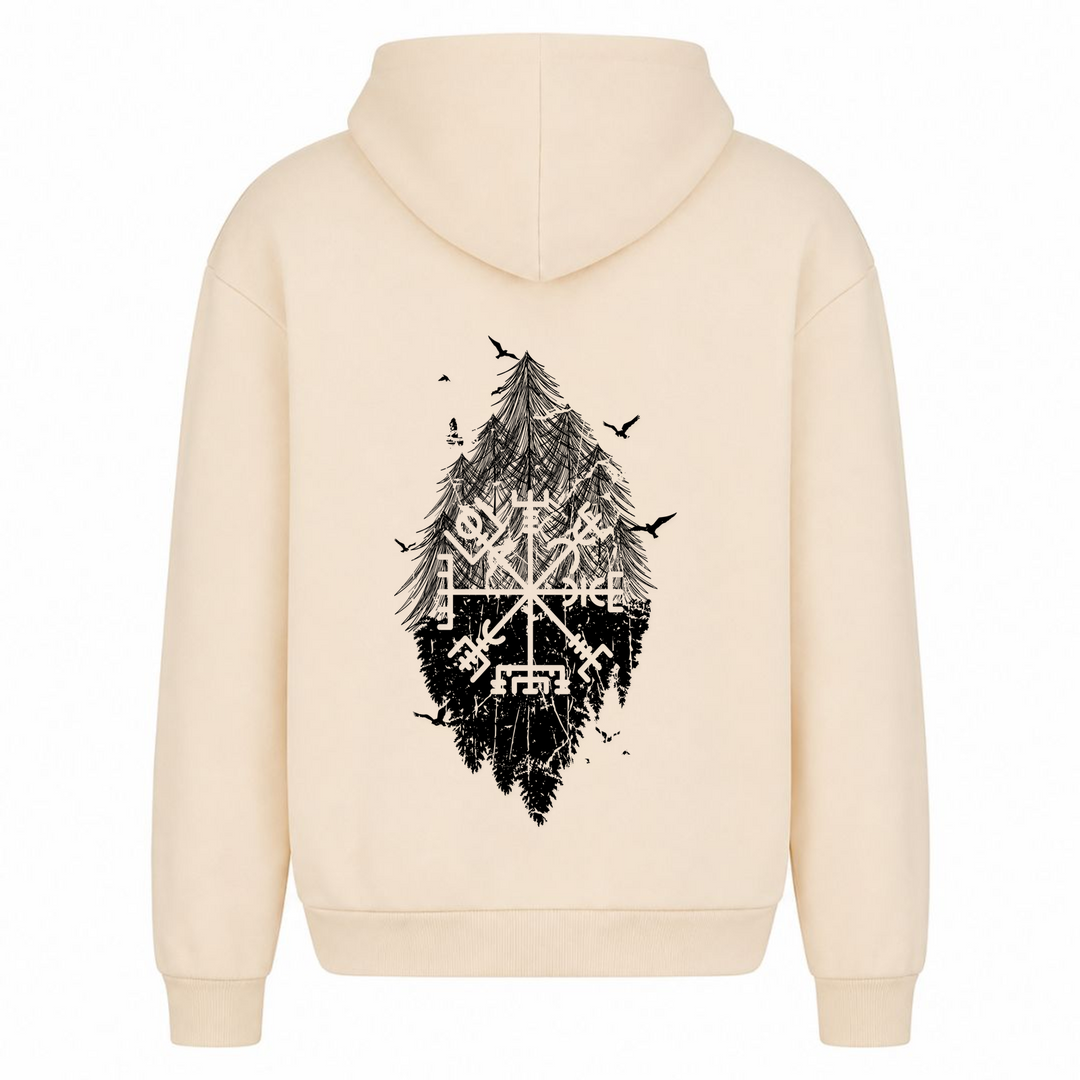 Vegvisir - Premium Hoodie Unisex Oversized Hoodie - White Sand