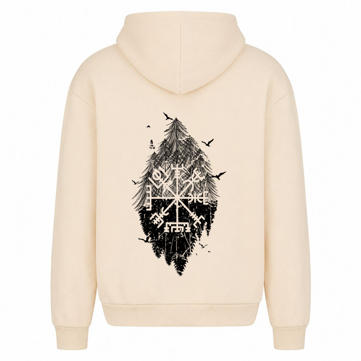 Vegvisir - Premium Hoodie Unisex Oversized Hoodie - White Sand