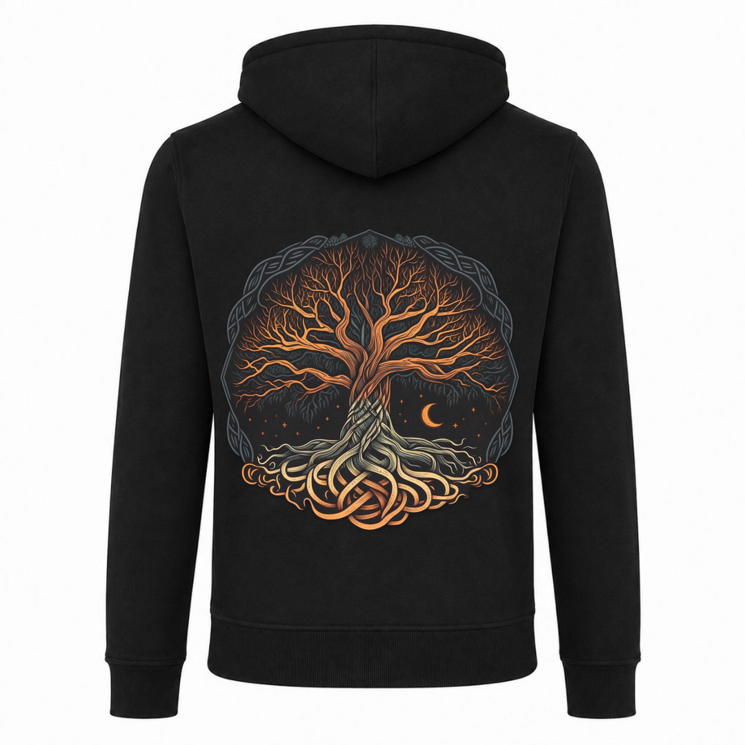 Yggdrasil - Premium Hoodie Unisex Heavy Zip Hoody - schwarz