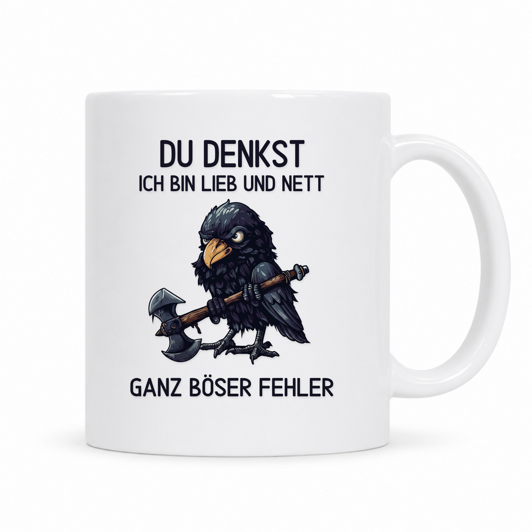 Ganz böser Fehler - Standard Tasse - weiß