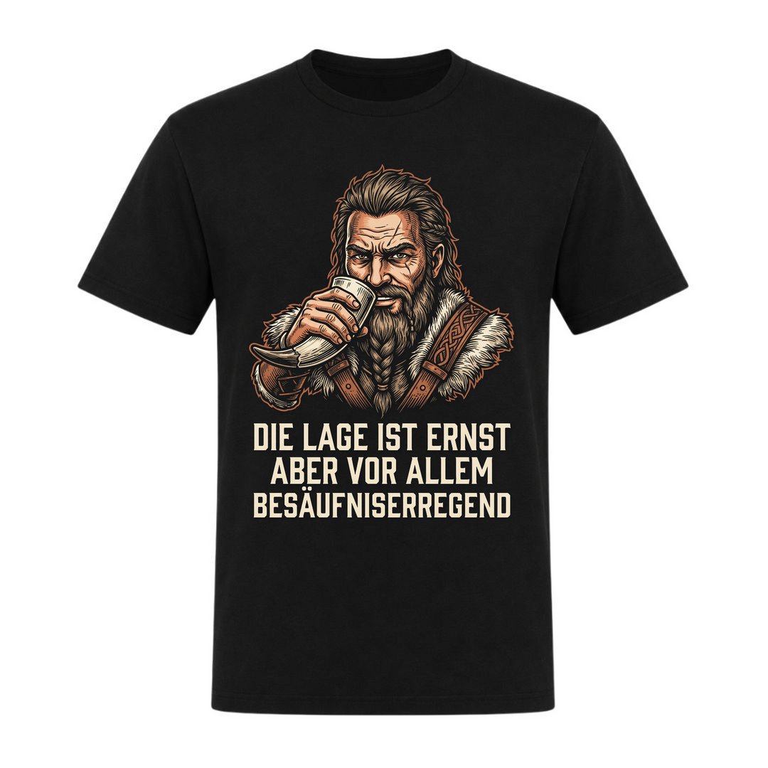 Die Lage ist Ernst - Unisex T-Shirt - schwarz