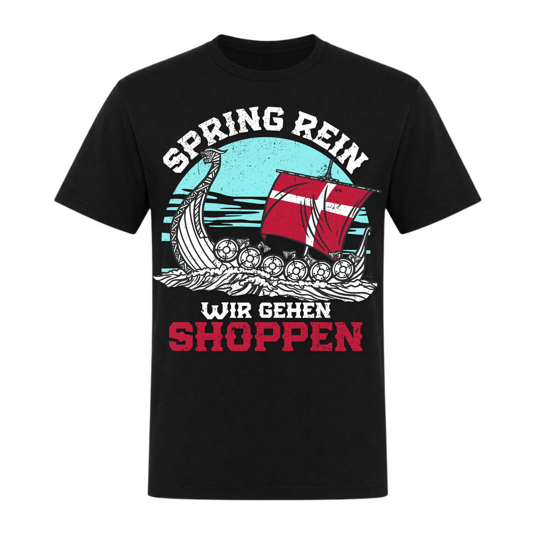  Wir gehen shoppen - Unisex T-Shirt - schwarz