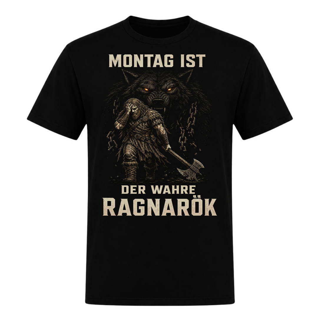 Montag ist Ragnarök – Wikinger T-Shirt von Nordjarl