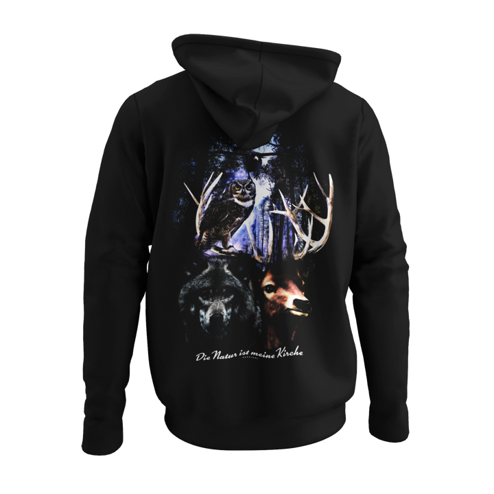 Die Natur ist meine Kirche  - Zip-Hoodie