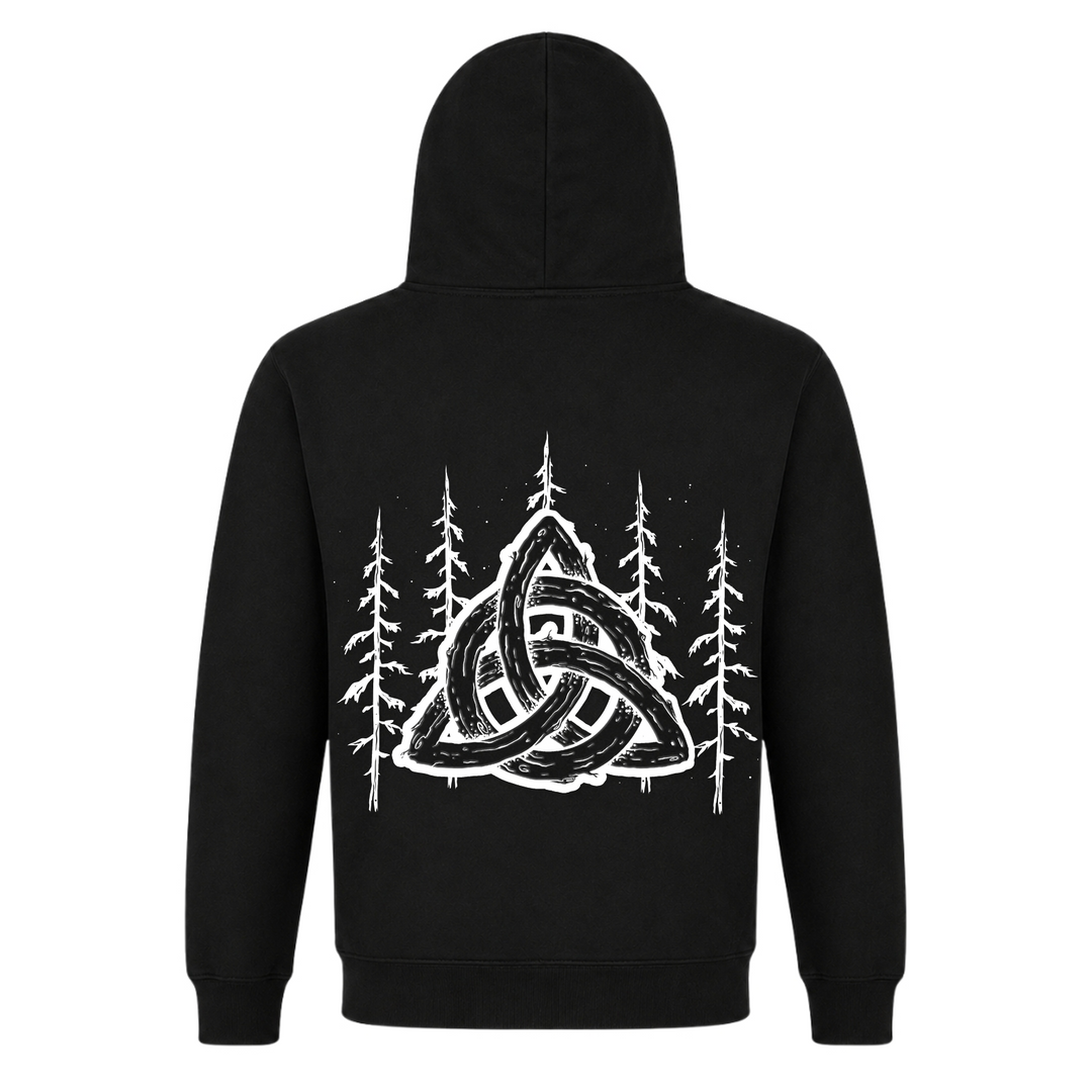 Triquerta Nature - Premium Hoodie Unisex - Black