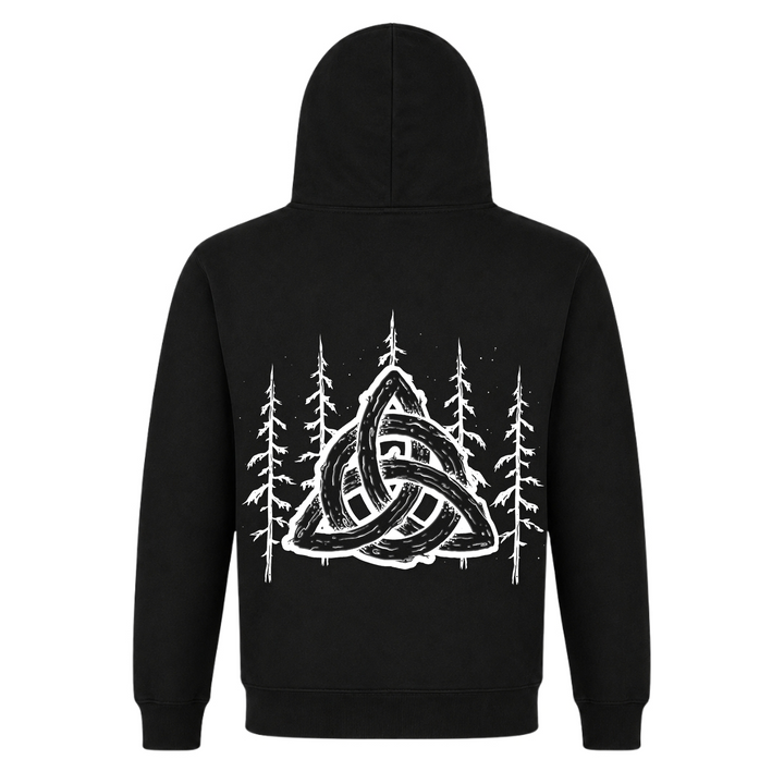 Triquerta Nature - Premium Hoodie Unisex - Black