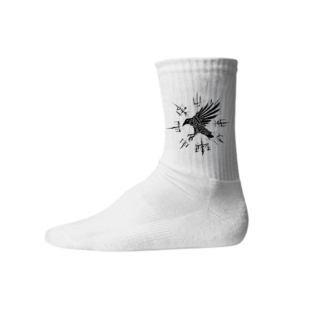 Rabe Vegvisir - Keramiktasse Socken - Weiß