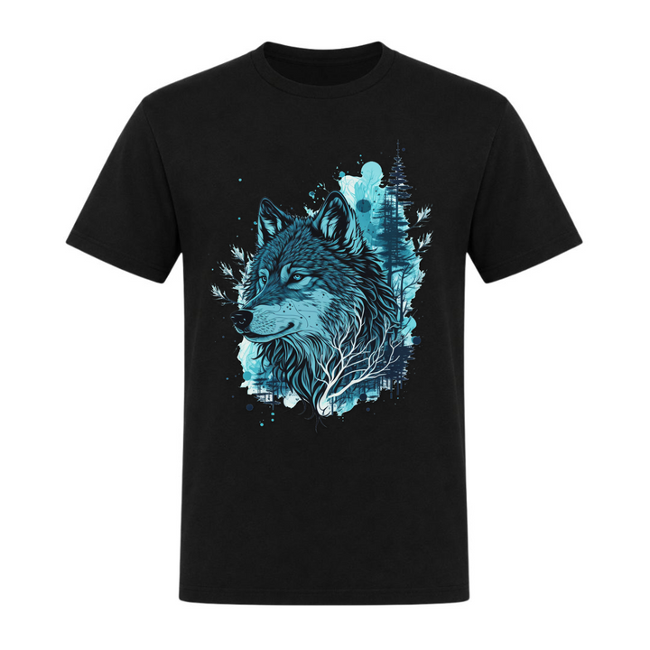 Blue Wolf - Unisex T-Shirt - schwarz