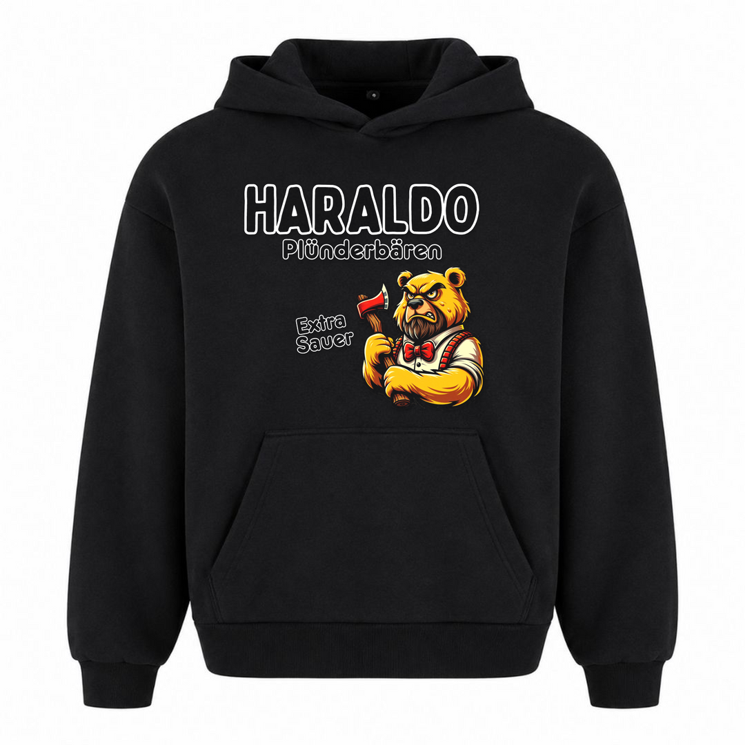 Haraldo - Premium Hoodie Unisex Oversized Hoodie - Schwarz