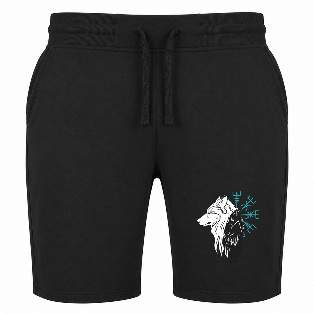 Wolf Rabe - Terry Shorts - schwarz