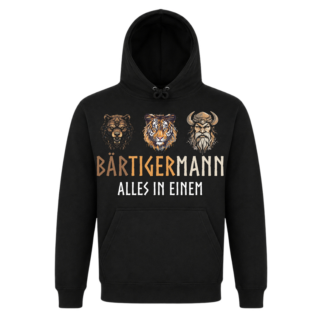 Bärtigermann - Premium Hoodie Unisex - Black