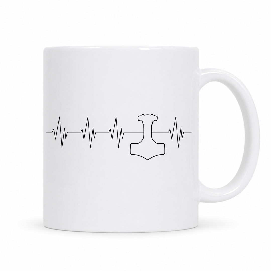 Puls Mjölnir - Keramiktasse - weiß