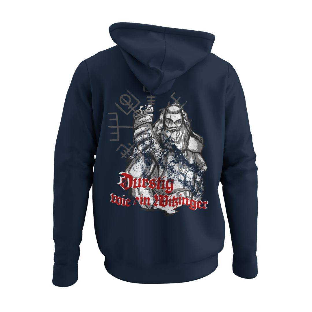 Durstig wie ein Wikinger  - Zip-Hoodie