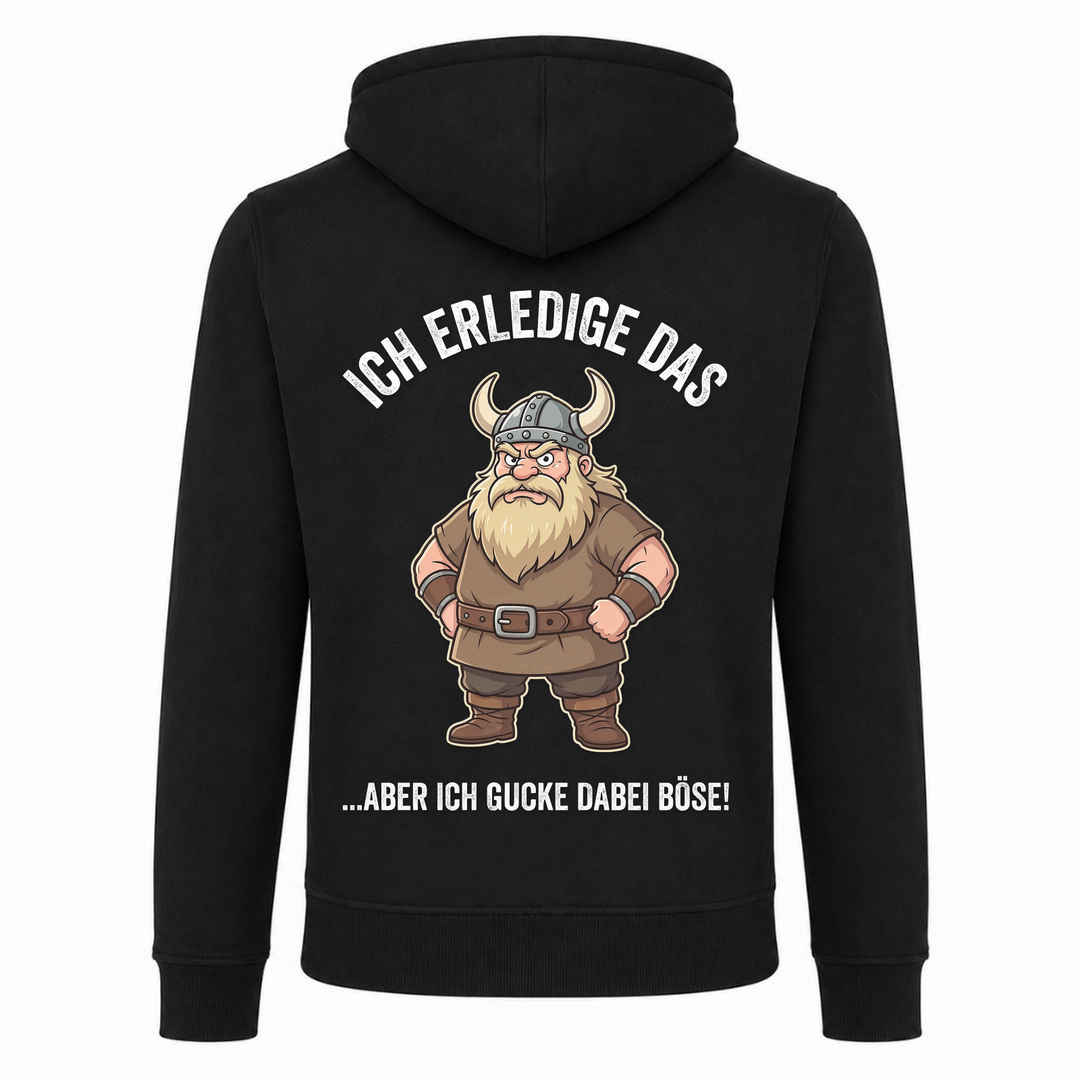 Ich erledige das - Premium Hoodie Unisex Heavy Zip Hoody - schwarz