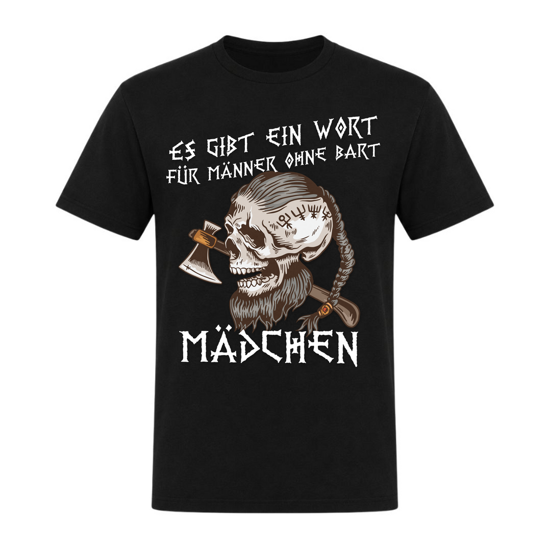 Es gibt ein Wort für Männer ohne Bart - Unisex T-Shirt - schwarz