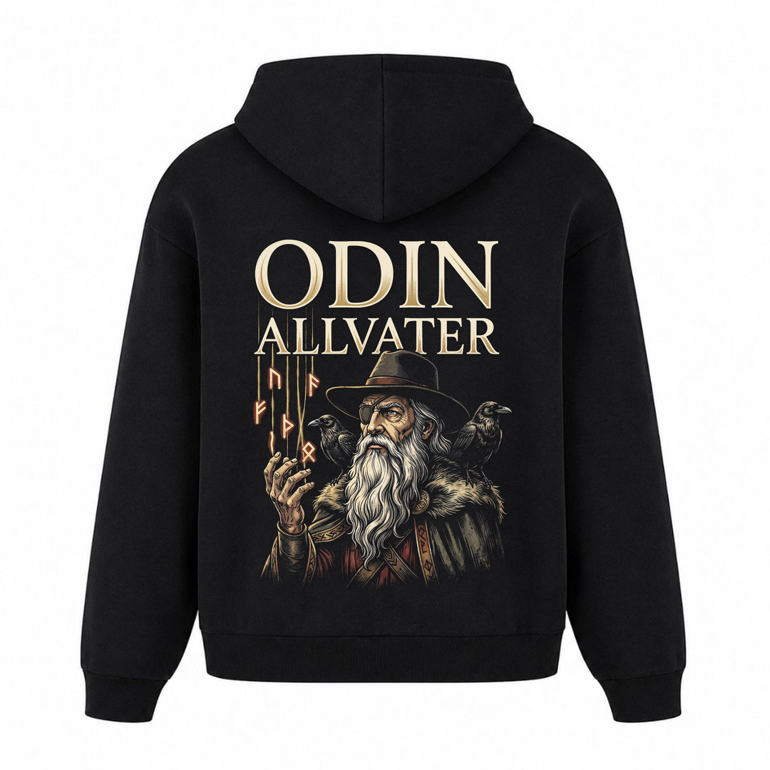 Odin Allvater - Premium Hoodie Unisex Oversized Hoodie - Schwarz