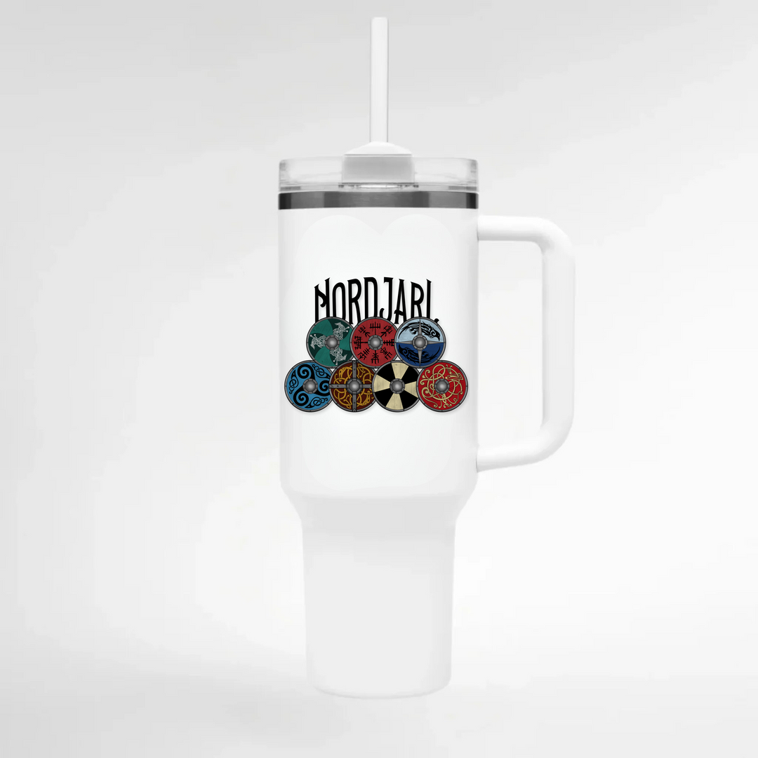 Nordjarl Schildwall - Keramiktasse THERMO CUP - WEIß - Weiß