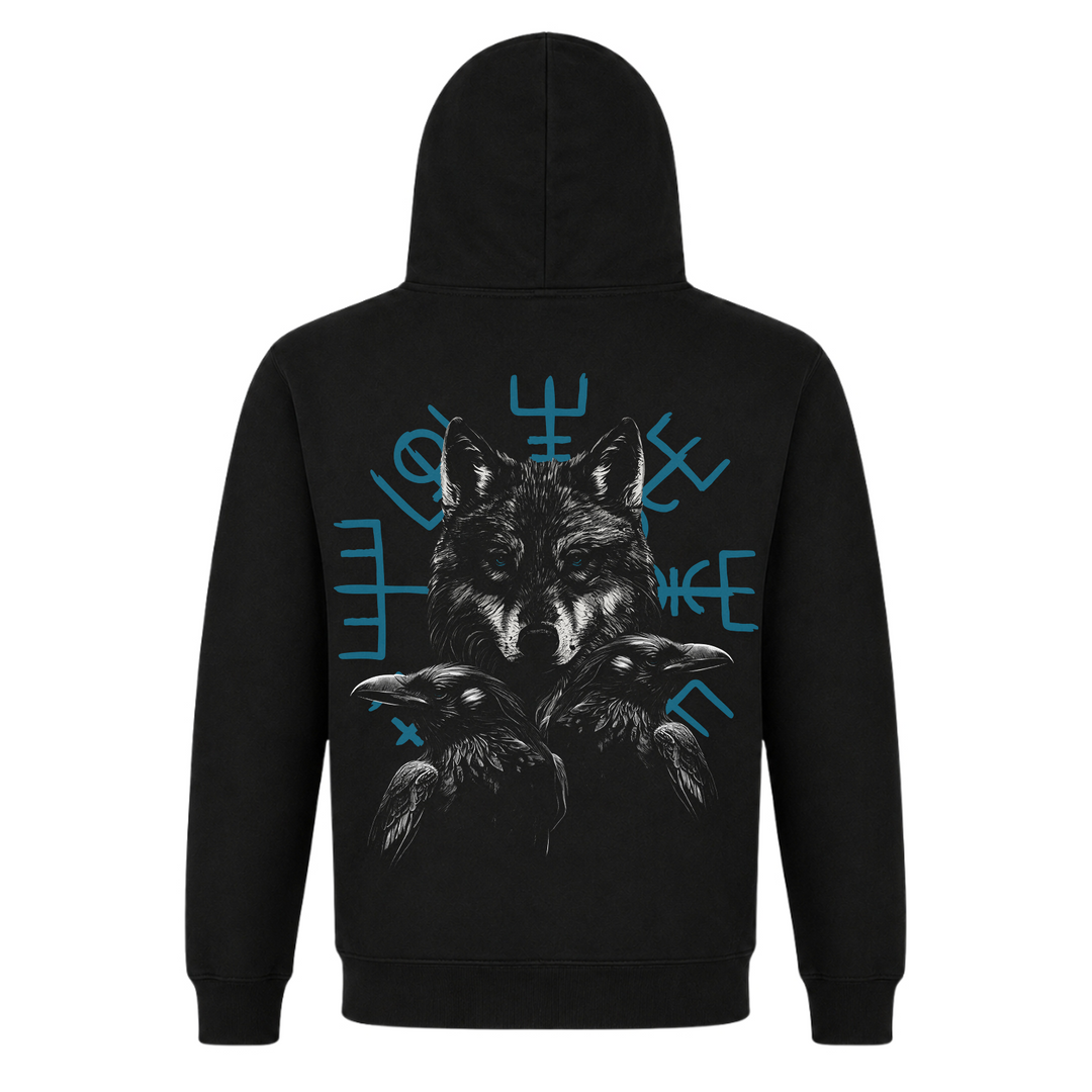 Wolf Raben - Premium Hoodie Unisex - Black
