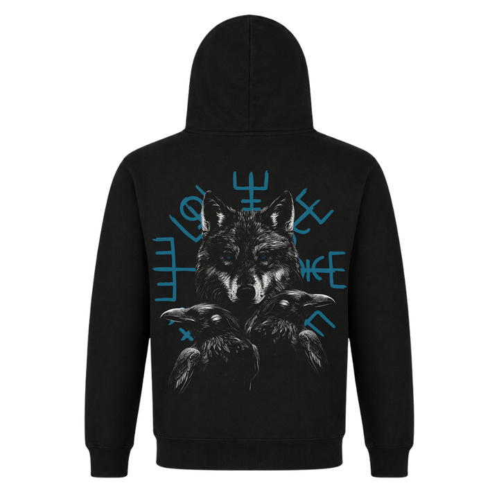 Wolf Raben - Premium Hoodie Unisex - Black