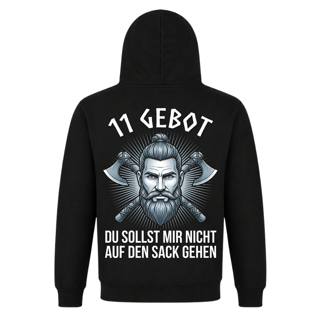 11 Gebot - Premium Hoodie Unisex - Black