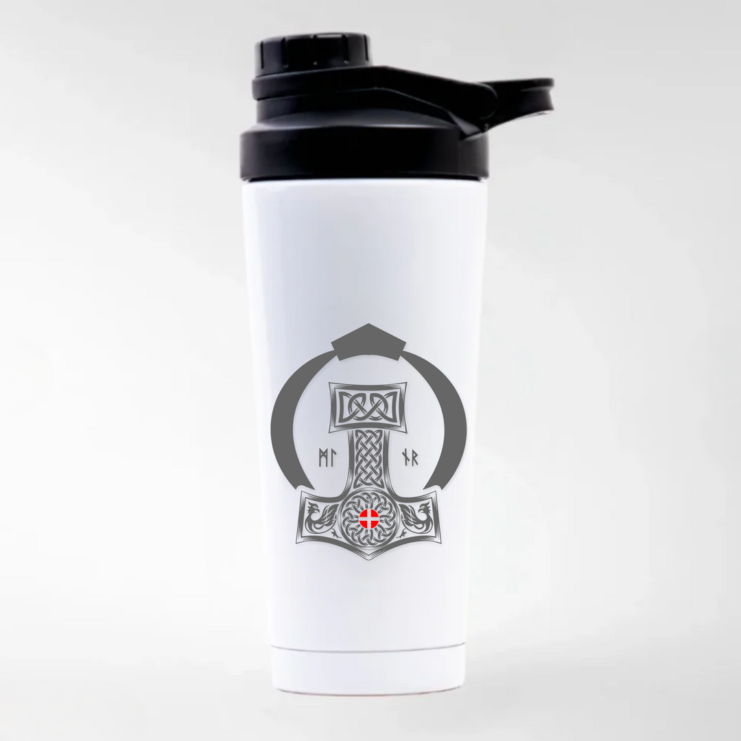 Mjölnir - Keramiktasse EDELSTAHL SHAKER - weiß mit Sublimationsdruck - Weiß